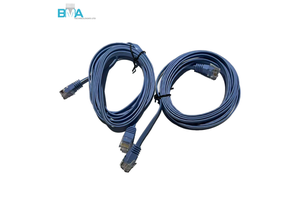 CAT5E RJ45 8P8C Plug to Plug Flat Ethernet Cable 3m 24AWG Blue PVC Network Cable for Office & Industrial Networks