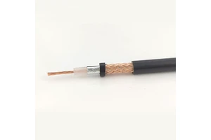 High Quality Jumper Cable 3D-2V Coaxial Cable 50ohm Solid Conductor Copper Clad Aluminum Braid PVC Jacket 300m Reel RG58
