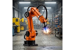 6 Axis Industrial Arc Welding Robot Arm PLC Motor Gearbox High Precision 0.05mm OEM ODM Customizable Welding Robot