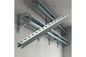 Customized Galvanized Strut C Channel 41x41 Or 41x21 Unistrut Electrical Conduit Pipes Slotted Rail Solar Mounting System