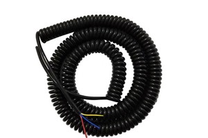 4 7 10 12 14 17 21 30 Core PU Spiral Cables Telephone Spring Cables 1m 2m 3m White Indoor Wire