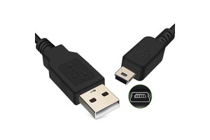 0.5m 1m 5m USB 2.0 Male to 5Pin Mini USB Cable with 3A Fast Charging and Braid Shielding for GoPro for Controller MP3 Player