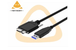 Customized High Flexible USB 3.0 Cable A/Micro-B Visual Machine Industrial Camera Connection Data Cable with Screws