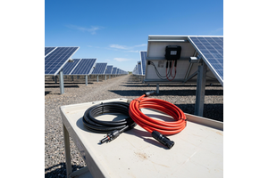 Custom 10Awg Copper Pv Wire Solar Pv Power Cable Extension With Mc4 Solar Pv Cable Connector For Panel System