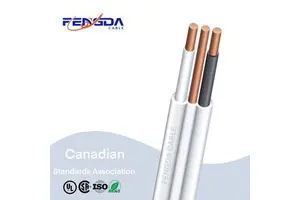 Fengda 300V NMD90 14/2 12/2 Awg Building Cable Flat Pure Copper PVC Electrical Cable Wirefor Canada Market