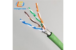 Industrial Drag Chain PROFINET Patch Cable PUR Flexible 8 Core Copper Conductor Network Cable Cat5 Ethernet Internet Cable