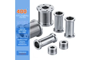 CNC Machined Motor Shaft Coupling Precision Turning ±0.005mm Servo Motor Connector | Robotics Transmission Parts