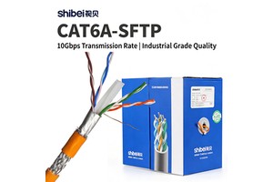 Industrial 10 Gigabit CAT6A SFTP Cable Orange 23AWG Double Shielding LAN Network Wire For Server Room Cat 6a Ethernet Cable