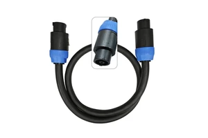 Professional NL8 Cable 8 Pole Speakon to Speakon 12AWG for Live Sound Stage Venues and Fixed Installations Audio Cable 1M