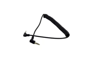 5FT Coiled Spiral 3-Pole 2.5mm Male 3.5mm Male Stereo Audio Cable 28awg Coaxial Combination Shielding TRS for Speakers