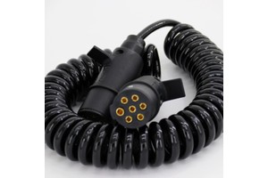 High Quality Trailer Truck Tractor 7 Core Spiral Coiled Wire Cable 6 Core Telephone Spiral Wire