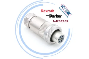 Parket Connector 5004072 DIN 43563 6+PE 7 Pin Metallic Servo Proportional Valve Connector