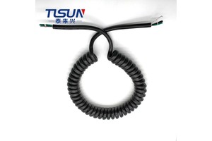 Telephone Wire Spring Electric Cable SJTW 3X18AWG Outdoor Waterproof Cable Spiral Cable