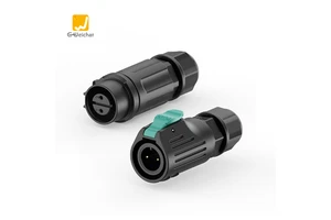 LP16 Power Supply IP68 Waterproof Connector 2/3/5 Pin Servo Motor Brake Application Male Female Plug Socket