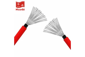HUAQI Flexible 6mm2 H1z2z2-K Battery Power Cable Single Core Pure Copper Solar Cable with PVC XLPE Insulation for Power Stations