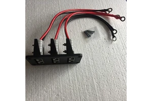 3 in 1 Panel Each 50A Connector with 30cm 10WAG Cable and M8 O Terminal