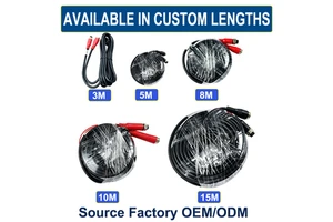 M12 4-Pin Aviation Extension Cable Waterproof Shielded Video Power Wire for RV Trailer Camera System OEM ODM Factory