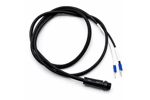 Custom 4 Pin Circular Connector Braided Sleeve Spade Terminal Wire Harness Cable Assembly For Power System