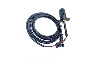 Heavy Duty 7 Way Trailer Plug Cord with fuse and IP68 Weatherproof connector cable