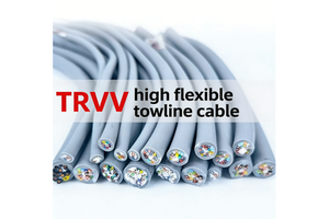 TRVV High Flexibility Solid/Stranded PVC Drag Chain Cable 5-Core 17AWG Robot-Grade Industrial Cable 100m 300V for 758