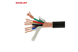 8Cores Speaker Cable Audio 4.0mm 11Awg OFC Copper Shielded Cable Hifi Speakon 8conductor Wire Stage Hi End Speaker Cable 100M