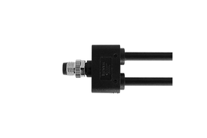 Wanjie M8 Male Connector 2 Cables Straight Molded Type A-Coding 3Pin 4Pin 5Pin IP67 PVC/ PUR Industrial Automation Cable