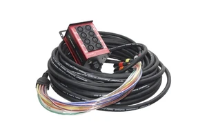 SREXACT 8CH XLR Aluminum Stage Box Twisted Pair PVC Jacket Foil Shielded Bare Copper RoHS 13mm for Multicore Cable Snake