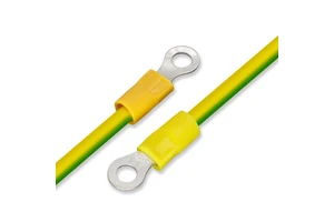 Customizable 12AWG 6mm² Yellow Green Copper O Type Spring Connection Terminal BVR Auto PV Cabinet Wire Harness for Electronic