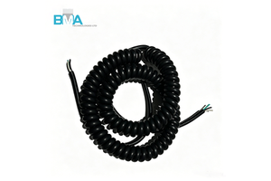 High Flexible 3-Core 18AWG PVC Spring Telescopic Spiral Cable For Industrial & Medical Wiring Support OEM/ODM