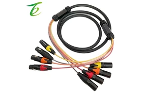 Multi-channel Audio signal Cable Car, 2-4-8 Channel Stage Lighting and Sound signal Cable, Multi-core XLR Connection Cable