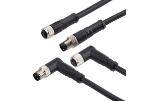 Customizable M8 Industrial Connector Cable Copper IP68 Rated Anti-Vibration Male Female Cordset for Robotic Arms PLC Control