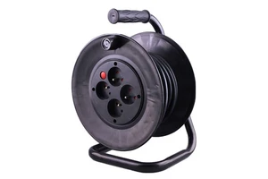 French 4 Way Extension Cord Reel Customizable Cable