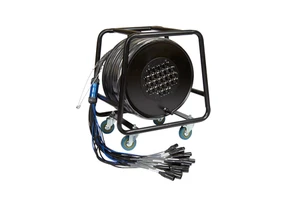 Factory 24 Channels Multi-channel Audio signal Line Power Cable Car Performance Mobile Multi-core Stage Mobile Cable Car