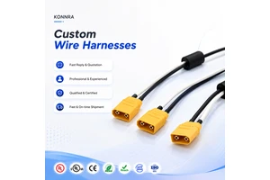Custom XT30 Male Female Connector 4.0mm Copper Core Banana Plug Charger Cable Wire Harness Assembly For Motorcycle Electronic