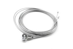 Adjustable 150 Inch Stainless Steel Cargo Control Cable Pair Replacement 1 Year Warranty for Enclosed Truck Trailer Accessories
