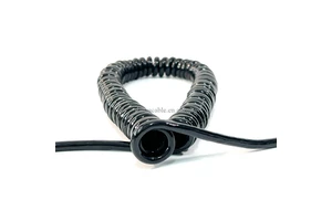 Wholesale Trailer Extension Coiled Cable Towing Caravan Truck 7pin to 7pin Trailer Cable 12v Electrical Wiring Cable Connector