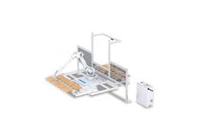 PURETE PLC-controlled Robotic Arm Spray Coating Production Line For American-style Cabinet Board Flooring Motor Engine Driven