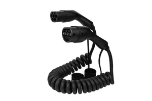 Electric Car Charging Cable 16A EV Charger Cable Coiled Spiral EV Charging Cable Type 2