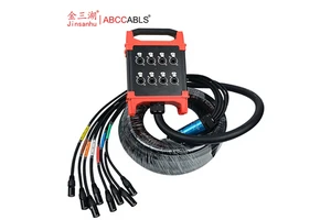 For OEM CAT6 Network 8-Channel Input/Output PVC Jacket Audio Snake Cable Digital Audio Cable for Professional Stages