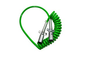 OEM Factory Food Trailer Cable Car Reel Spiral Cable 7 Core 150a Trailer Truck Coiled Trailer Accessories