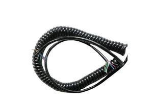 Spiral Cord Cable for Trailers Custom Length 6 Cores 5 Meters Coiled Spring Flexible Stranded Oxygen-free Copper PVC Insulation