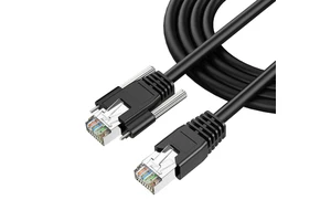 High Speed Vision Industrial Camera Ethernet Cable High Flexible Cat6a Network Sftp Rj45 8p8c With Lock Screw Network Cable