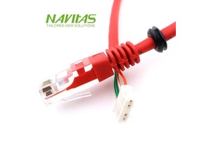 Ethernet RJ45 8P8C to JST PHR-5 5Pin CAT5E UTP IP20 RoHS Compliant Cable for Industrial Device Connection