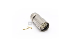 M23 Encoder Connector 12Pin Male Female Plug Solder Servo Motor Signal Electrical Power Connector