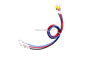 High Current Battery Power Cable Assembly with Insulated Ring Terminals, Custom Automotive/Energy Storage Wiring Harness