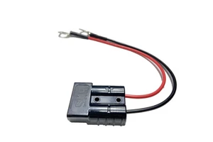 50A Battery Connector to O Ring Terminal Cable Battery Electric Forklift Cable for Tractors UPS Battery Packs Sightseeing Car