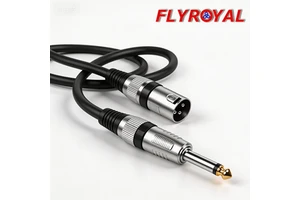 Professional 3 Pin Zinc Alloy XLR Female to 6.35mm Mono Jack Audio Cable Assembly Custom Microphone Wire for Mixer Speaker