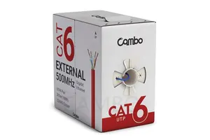 Guangzhou Factory Price Indoor 550mhz Ft6 Ft4 PASS Test Cat6 23AWG CMR Ethernet Cable Utp Cat6 Plenum Utp Cable