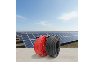 PNTECH H1Z2Z2-K 1x2.5mm2 Waterproof DC Solar Cable XLPO Tinned Copper PV Solar Panel Power Cable XLPO Insulation