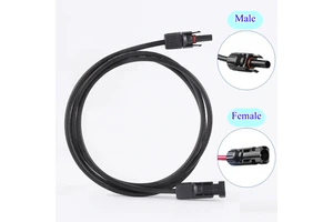 2.5mm 4mm 6mm Solar Extension Cable 1M Male and Female PV Connector with Solar Cable Wiring Harness for Solar Panel